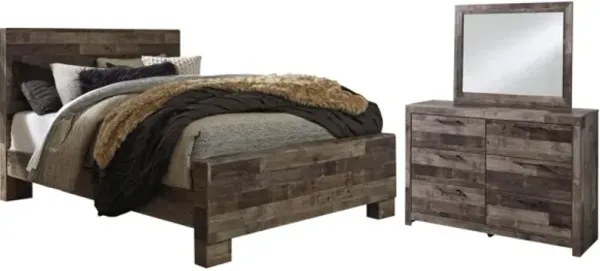 Benchcraft® Derekson 3-Piece Multi Gray Full Panel Bed Set