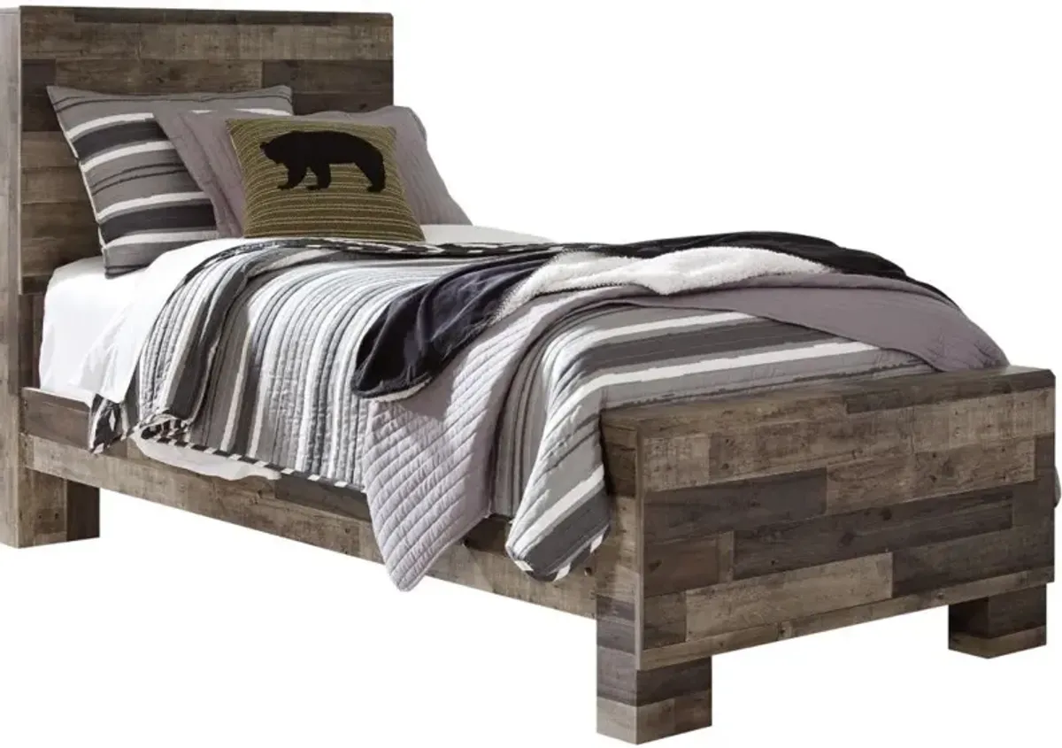 Benchcraft® Derekson 5-Piece Multi Gray Twin Panel Bed Set