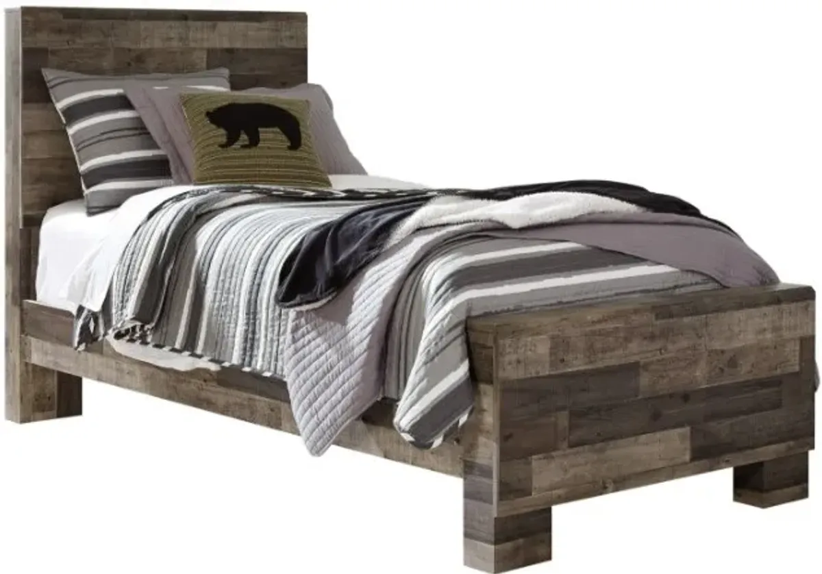 Benchcraft® Derekson 6-Piece Multi Gray Twin Panel Bed Set