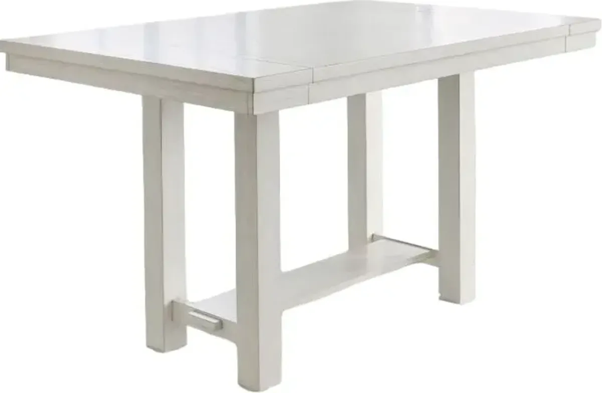 Signature Design by Ashley® Robbinsdale 5-Piece Antique White Counter Height Dining Table Set