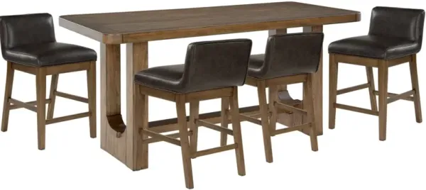 Signature Design by Ashley® Cabalynn 5-Piece Light Brown Counter Height Dining Set
