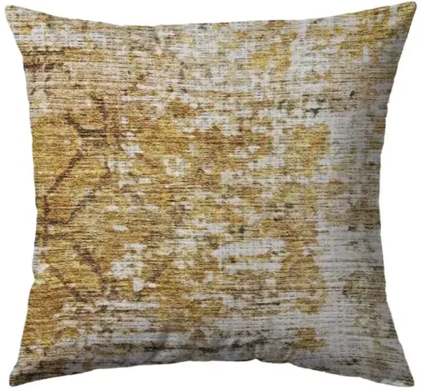 Dalyn Rug Company Burano Gold 18"x18" Throw Pillow