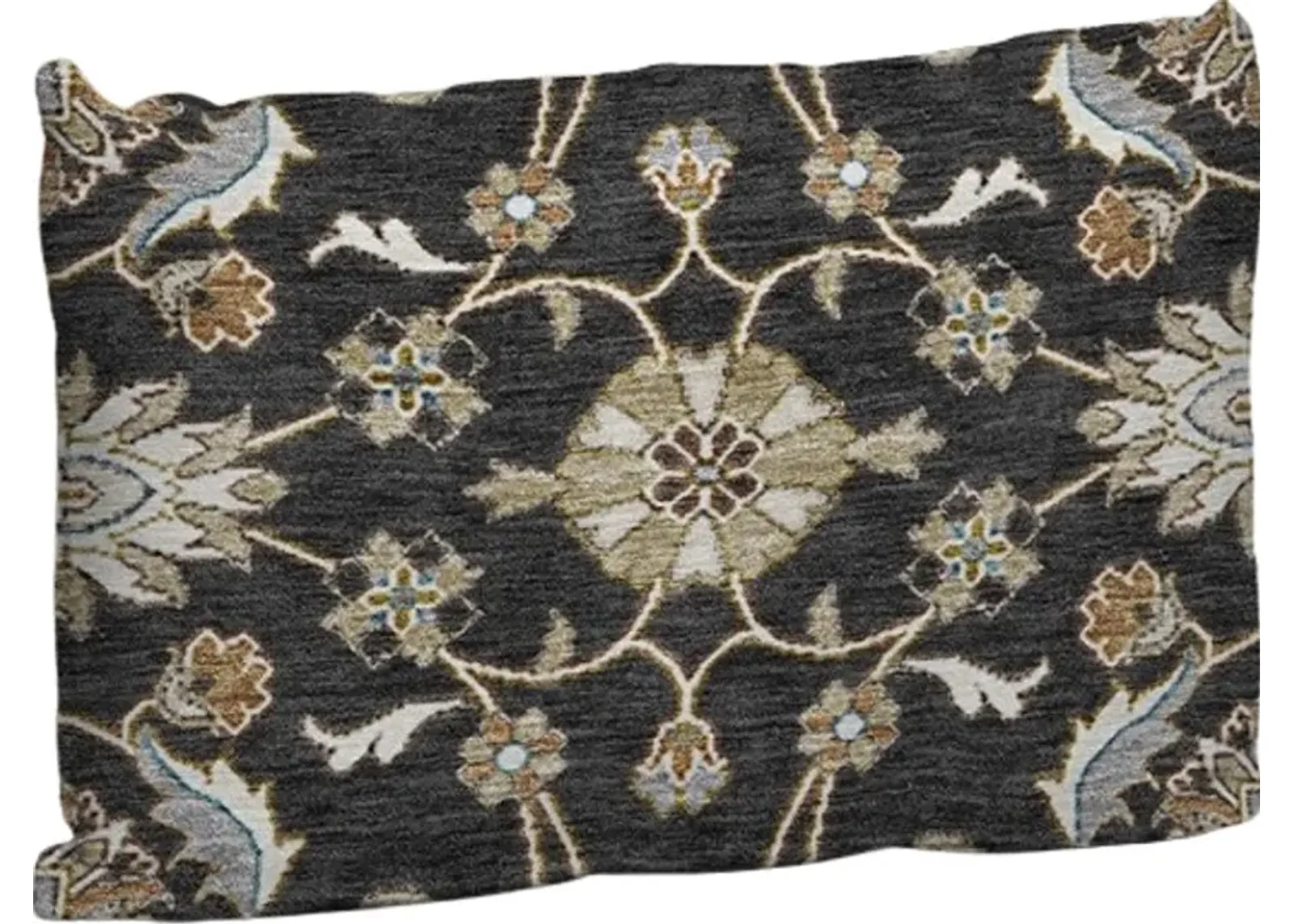 Dalyn Rug Company Hatay Black 14"x20" Style 1 Throw Pillow