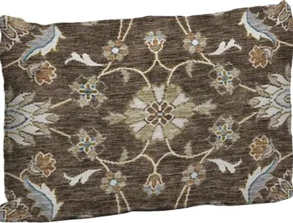Dalyn Rug Company Hatay Chocolate 14"x20" Style 1 Throw Pillow