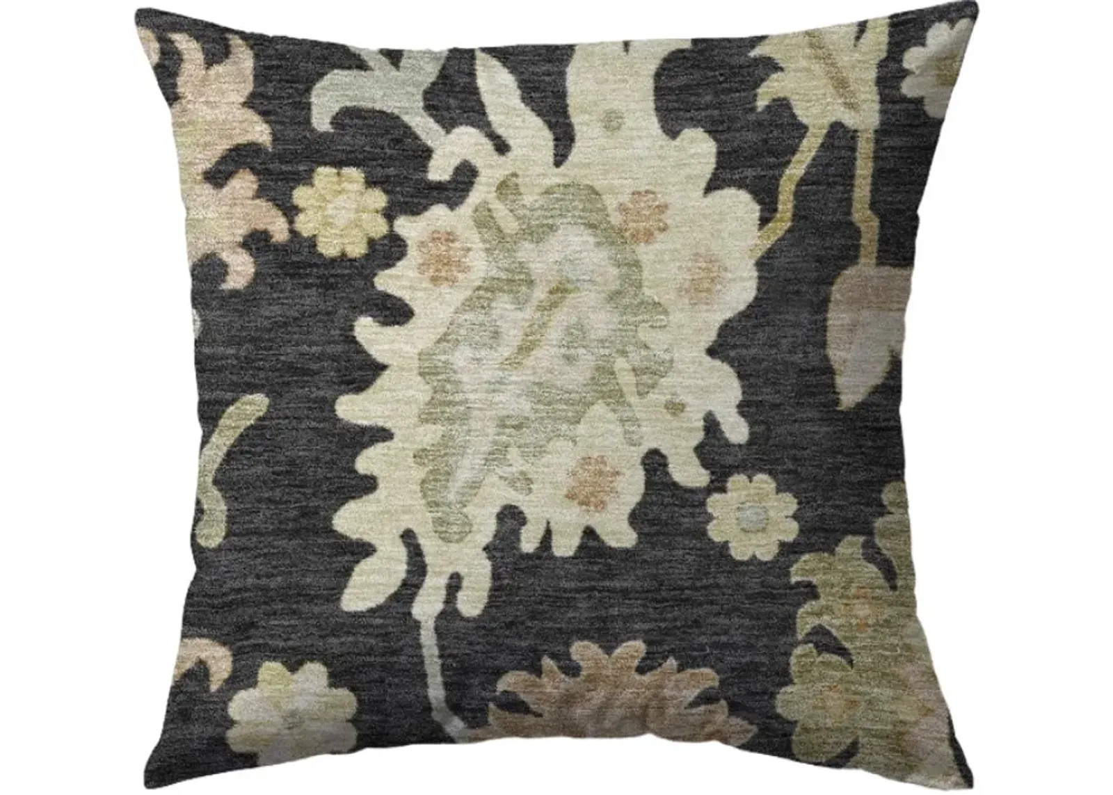 Dalyn Rug Company Hatay Black 18"x18" Style 2 Throw Pillow