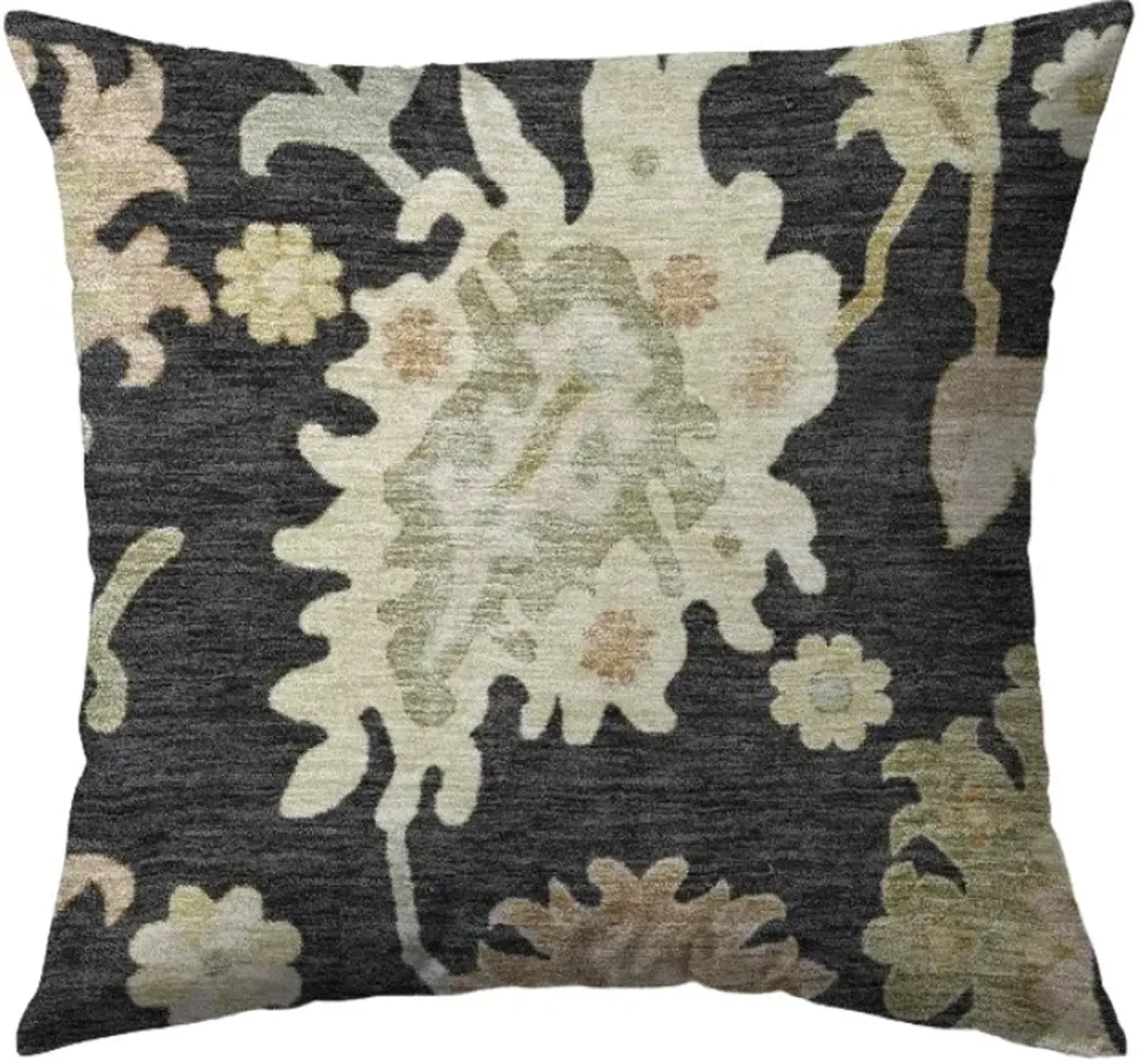 Dalyn Rug Company Hatay Black 18"x18" Style 2 Throw Pillow