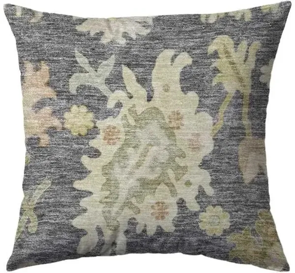 Dalyn Rug Company Hatay Gray 18"x18" Throw Pillow