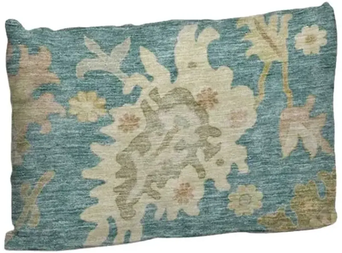 Dalyn Rug Company Hatay Teal 14"x20" Throw Pillow