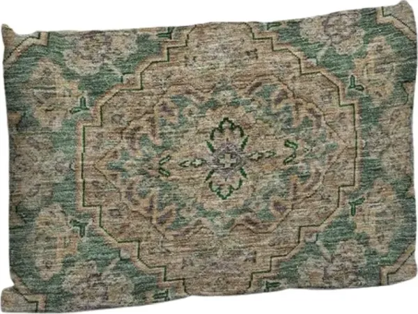 Dalyn Rug Company Hatay Emerald 14"x20" Throw Pillow