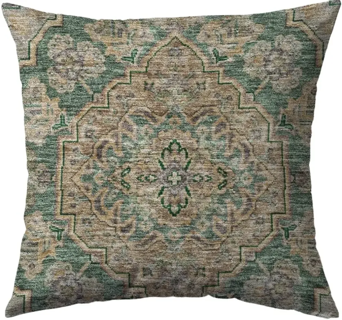 Dalyn Rug Company Hatay Emerald 22"x22" Throw Pillow