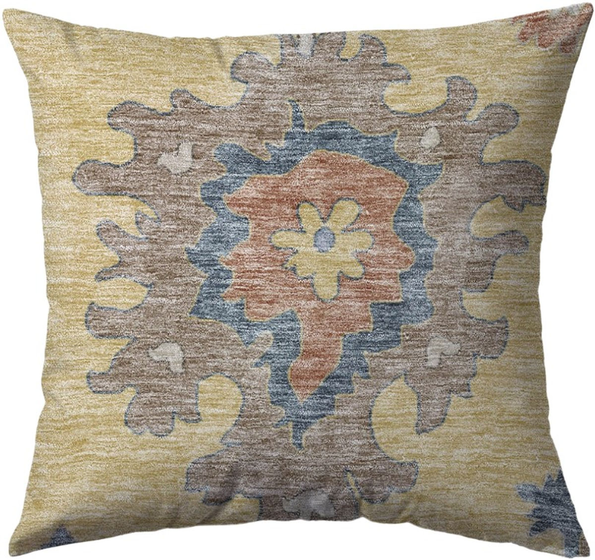 Dalyn Rug Company Hatay Gold 18"x18" Throw Pillow