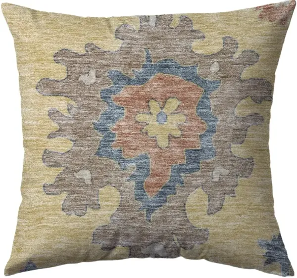 Dalyn Rug Company Hatay Gold 18"x18" Throw Pillow
