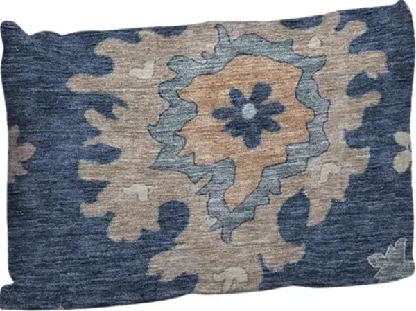 Dalyn Rug Company Hatay Navy 14"x20" Style 3 Throw Pillow