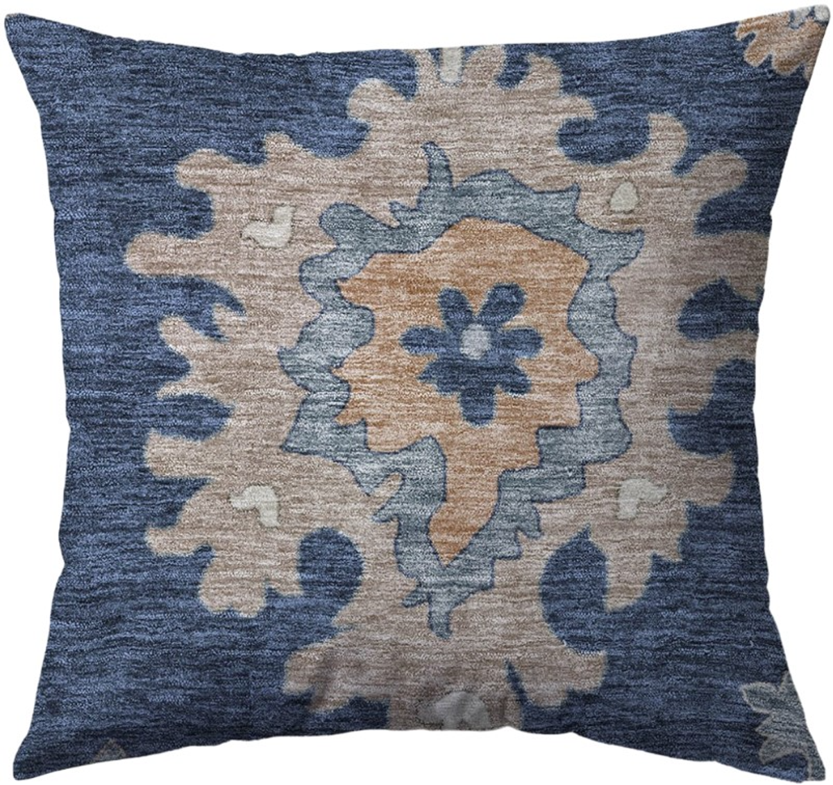 Dalyn Rug Company Hatay Navy 18"x18" Style 3 Throw Pillow