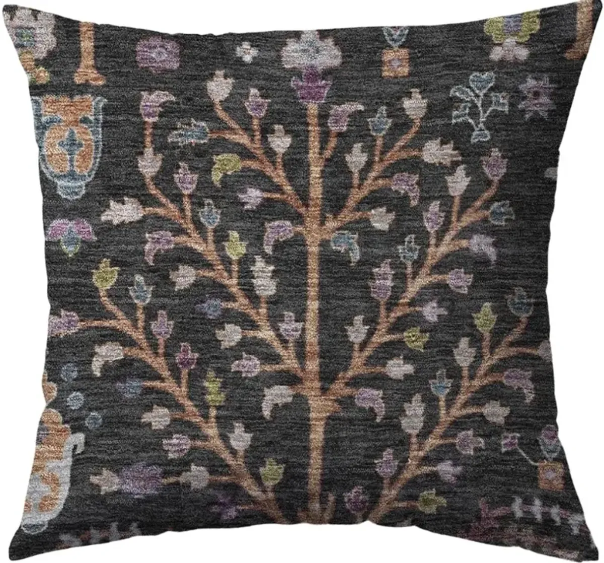 Dalyn Rug Company Hatay Black 18"x18" Style 4 Throw Pillow