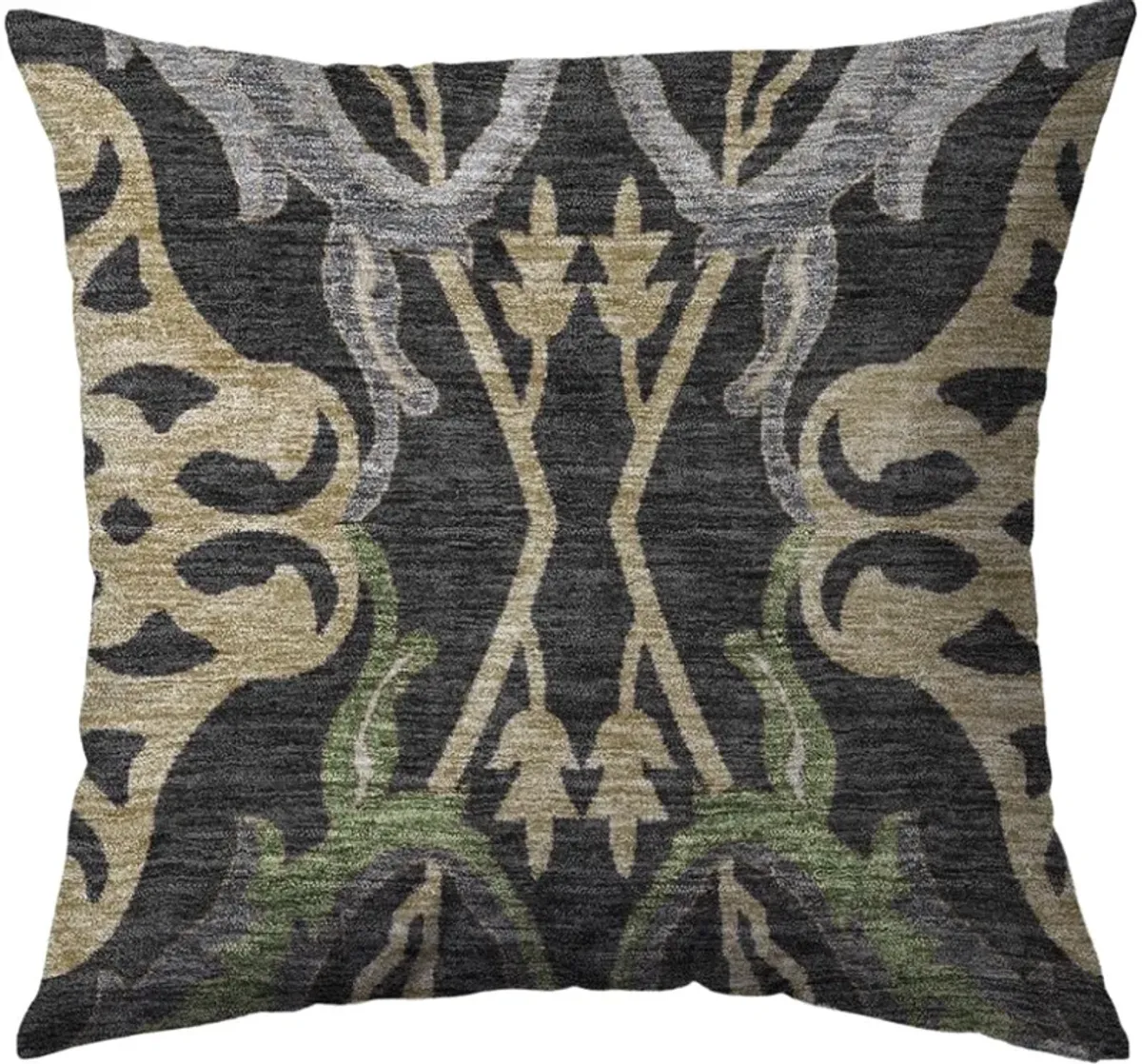 Dalyn Rug Company Hatay Black 18"x18" Style 5 Throw Pillow