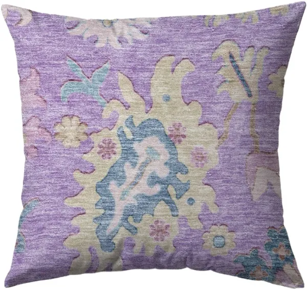 Dalyn Rug Company Hatay Purple 22"x22" Style 2 Throw Pillow