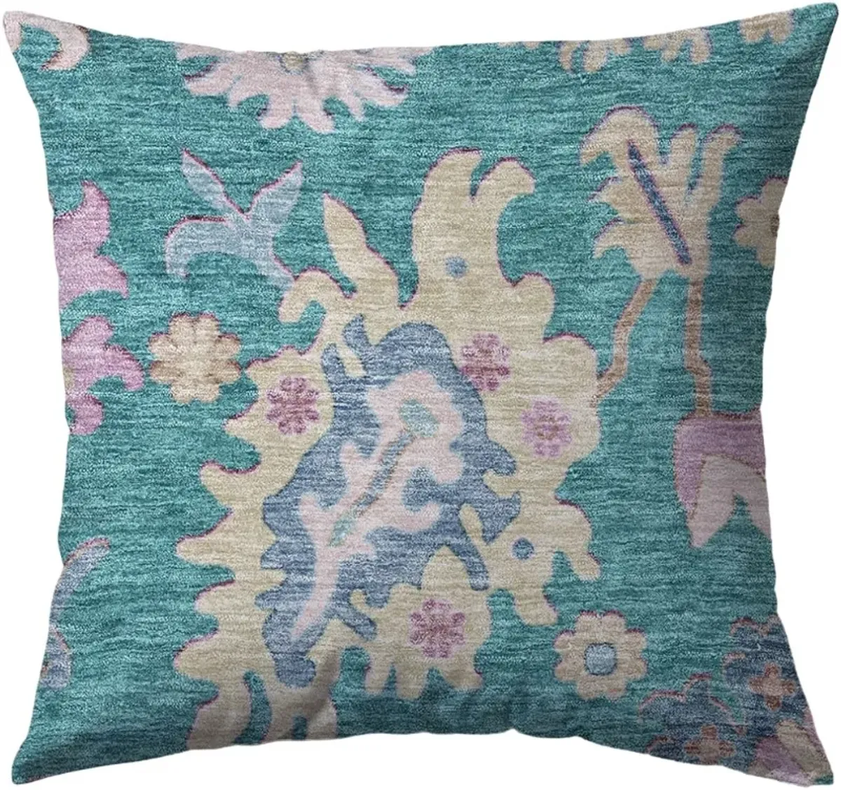 Dalyn Rug Company Hatay Teal 18"x18" Style 2 Throw Pillow