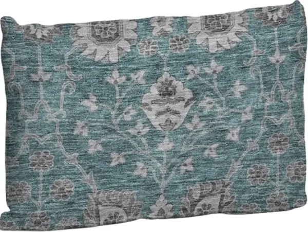 Dalyn Rug Company Hatay Teal 14"x20" Style 3 Throw Pillow