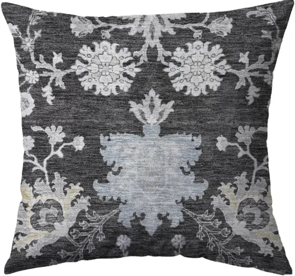 Dalyn Rug Company Hatay Charcoal 22"x22" Style 2 Throw Pillow