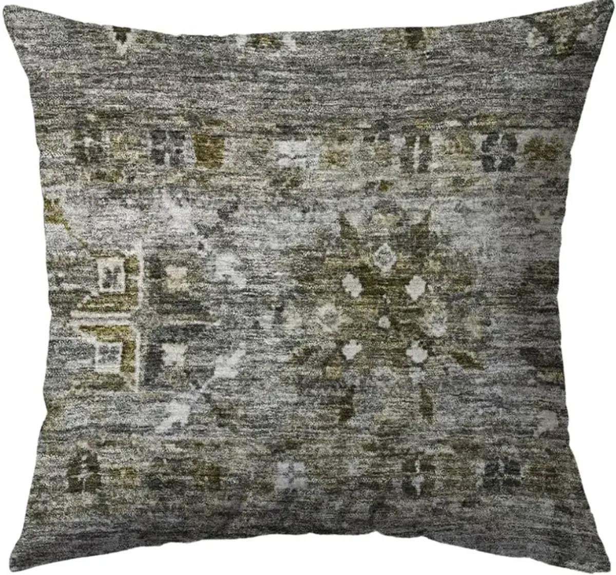 Dalyn Rug Company Karaj Pewter 18"x18" Throw Pillow