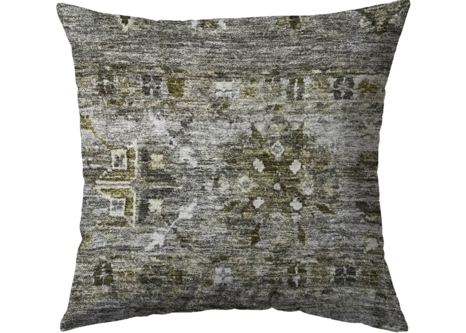 Dalyn Rug Company Karaj Pewter 18"x18" Throw Pillow