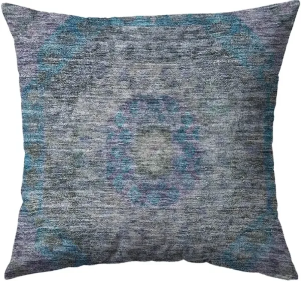Dalyn Rug Company Karaj Blue 22"x22" Style 5 Throw Pillow