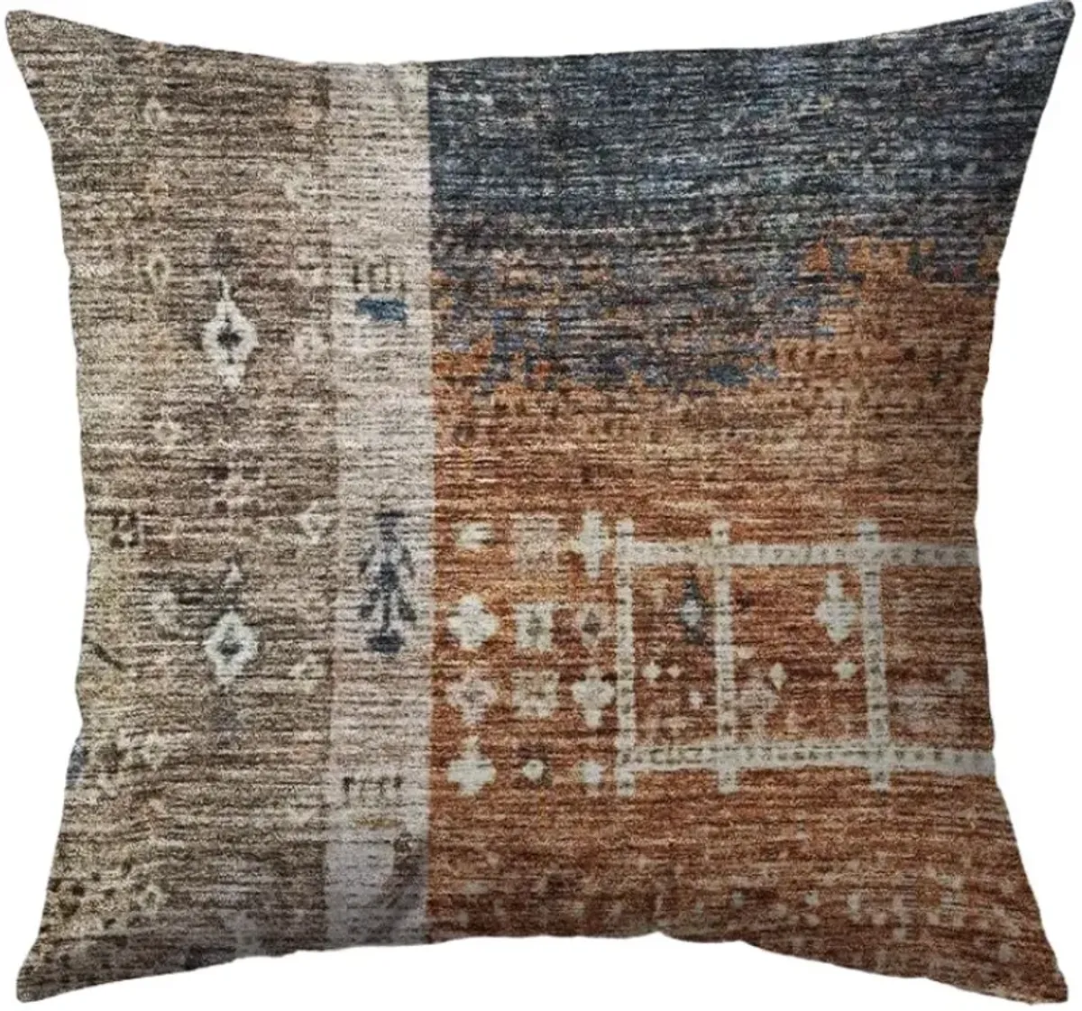 Dalyn Rug Company Karaj Brown 22"x22" Style 2 Throw Pillow