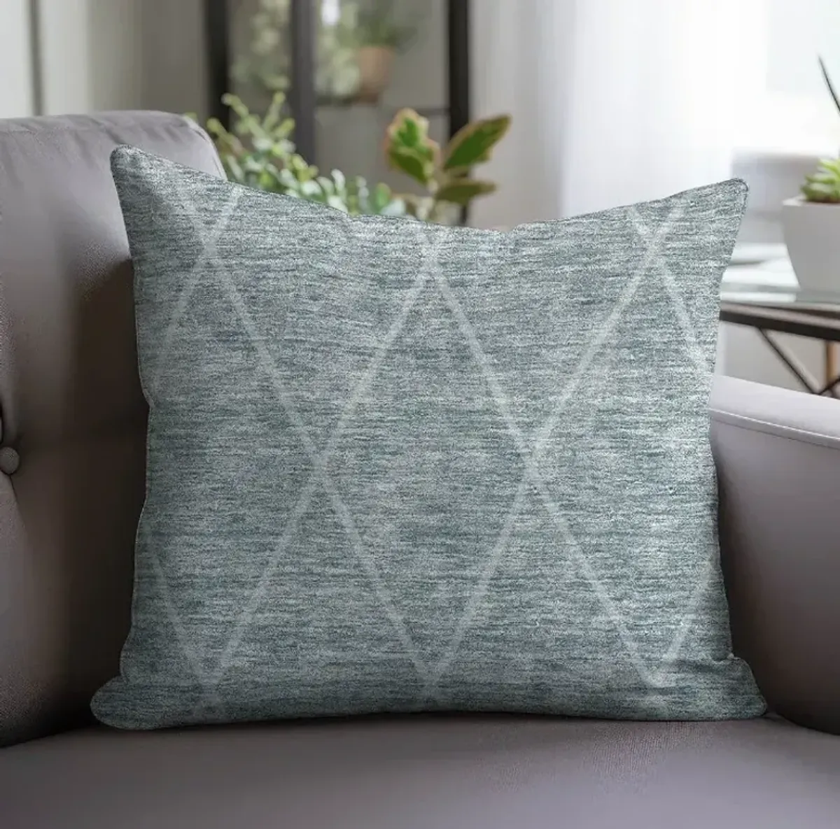 Dalyn Rug Company Lazio Teal 22"x22" Throw Pillow