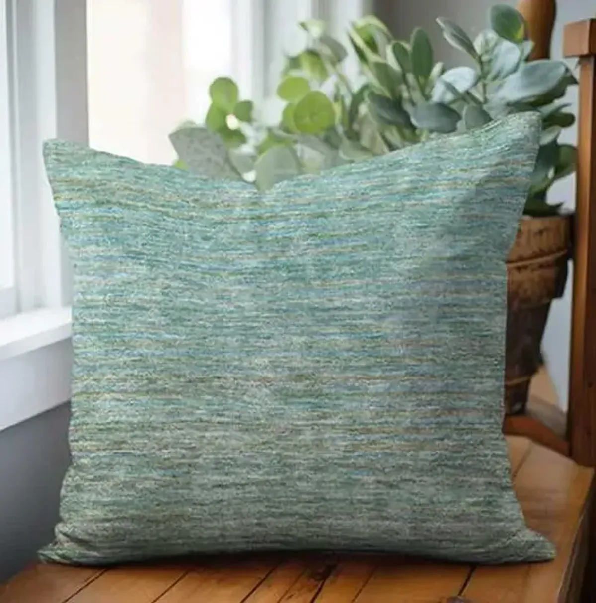 Dalyn Rug Company Trevi Teal 18"x18" Throw Pillow