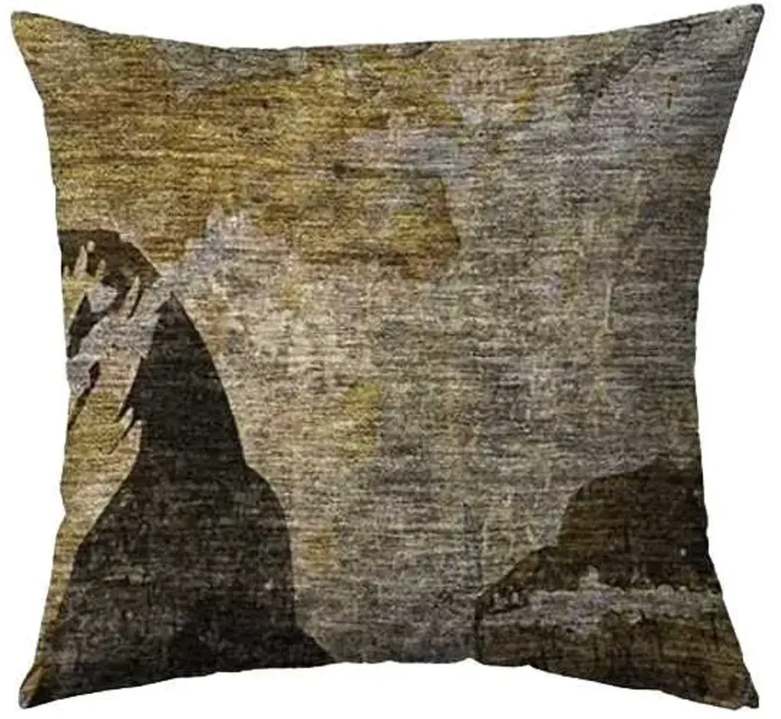 Dalyn Rug Company Trevi Mocha 22"x22" Style 3 Throw Pillow