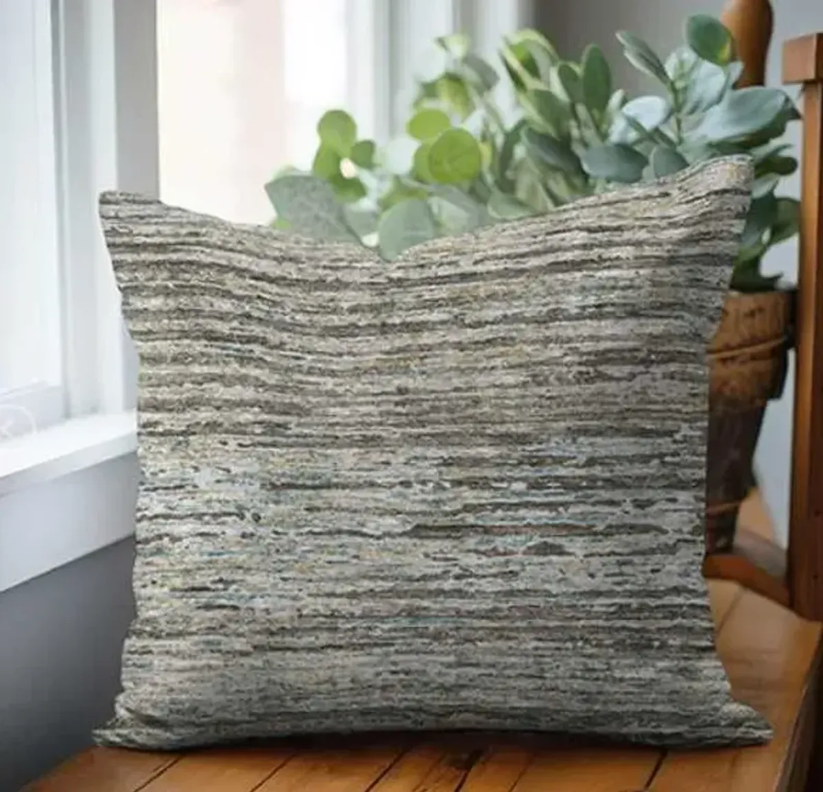 Dalyn Rug Company Trevi Taupe 22"x22" Style 5 Throw Pillow