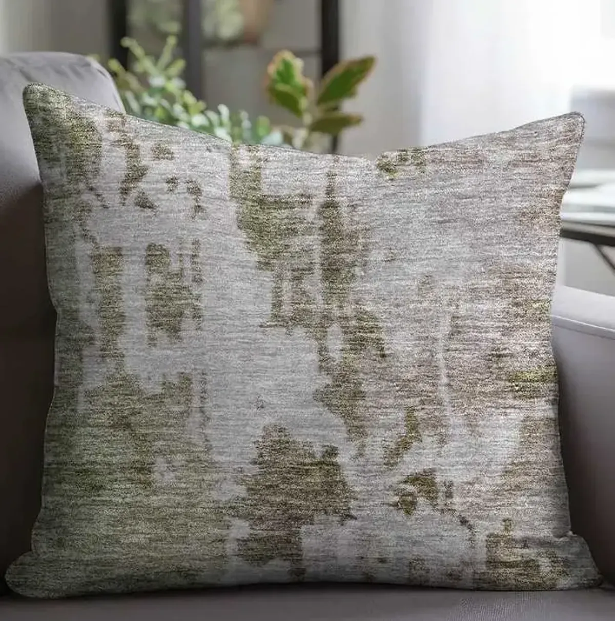 Dalyn Rug Company Bresca Brown 22"x22" Feather Throw Pillow