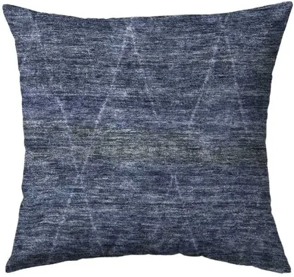 Dalyn Rug Company Burano Navy 18"x18" Feather Throw Pillow