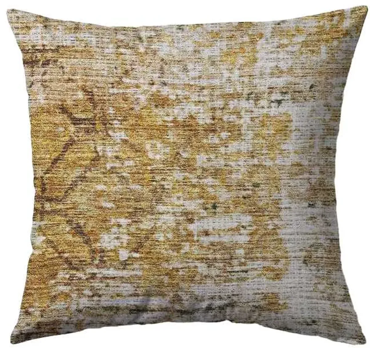 Dalyn Rug Company Burano Gold 22"x22" Feather Throw Pillow