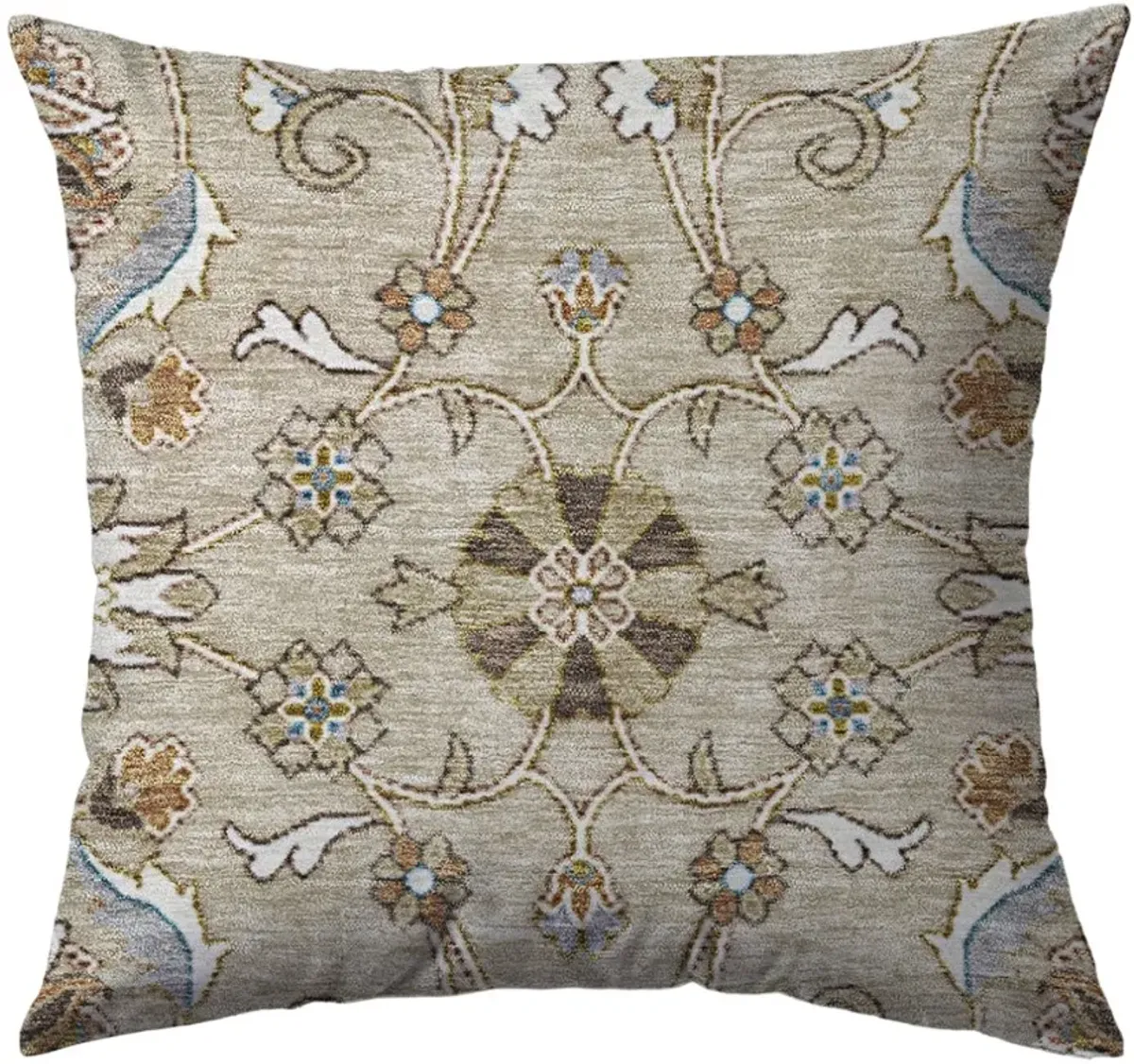 Dalyn Rug Company Hatay Beige 18"x18" Feather Throw Pillow
