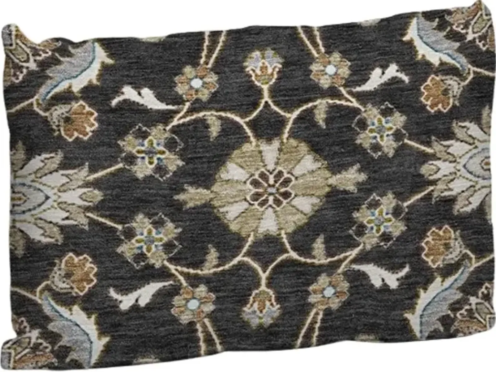 Dalyn Rug Company Hatay Black 14"x20" Style 1 Feather Throw Pillow