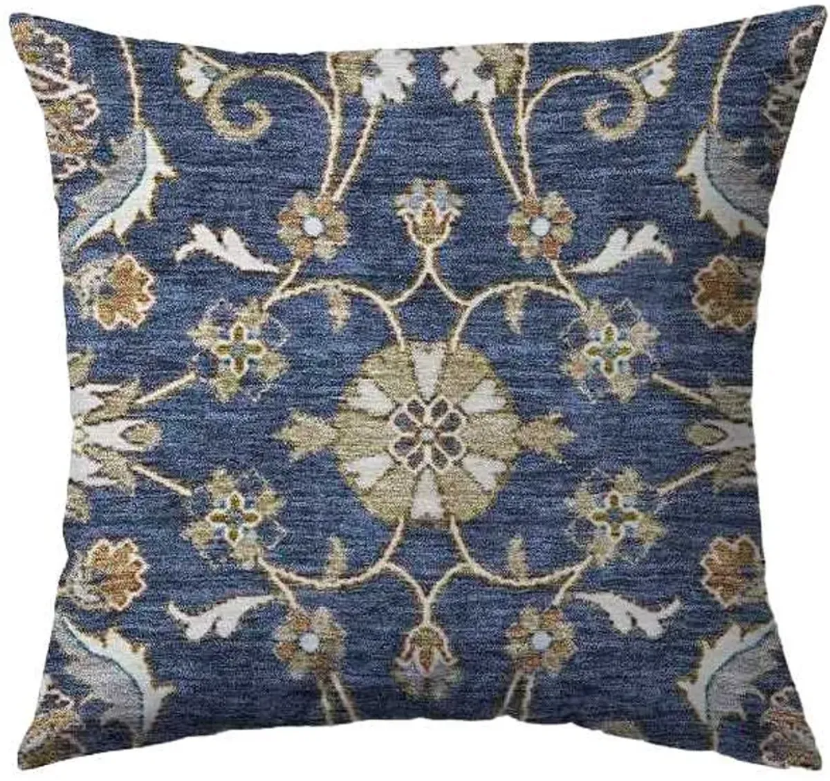 Dalyn Rug Company Hatay Navy 18"x18" Feather Throw Pillow