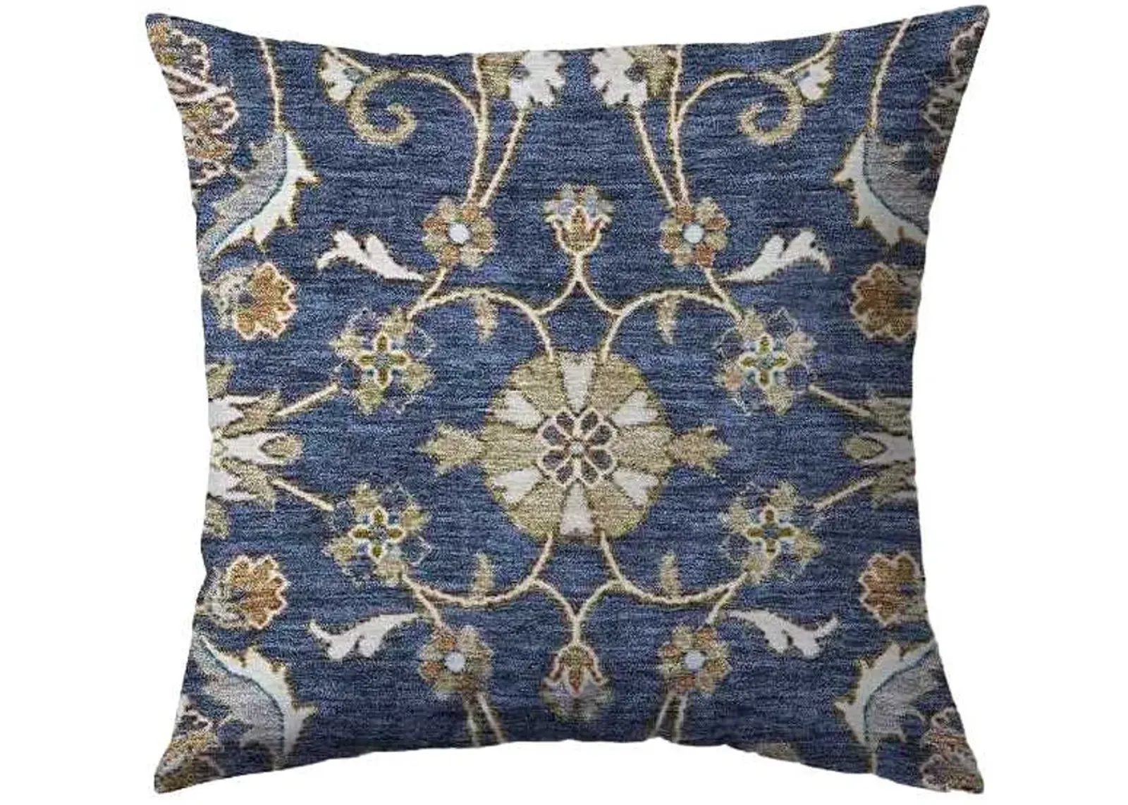 Dalyn Rug Company Hatay Navy 22"x22" Feather Throw Pillow