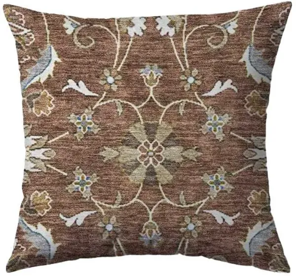 Dalyn Rug Company Hatay Paprika 18"x18" Feather Throw Pillow