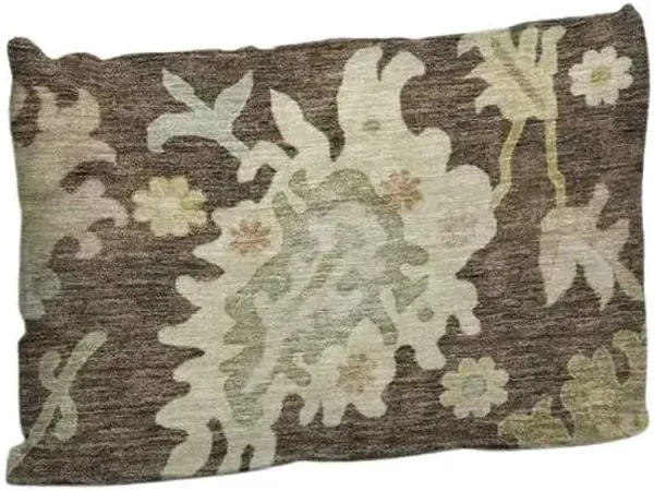 Dalyn Rug Company Hatay Chocolate 14"x20" Style 2 Feather Throw Pillow