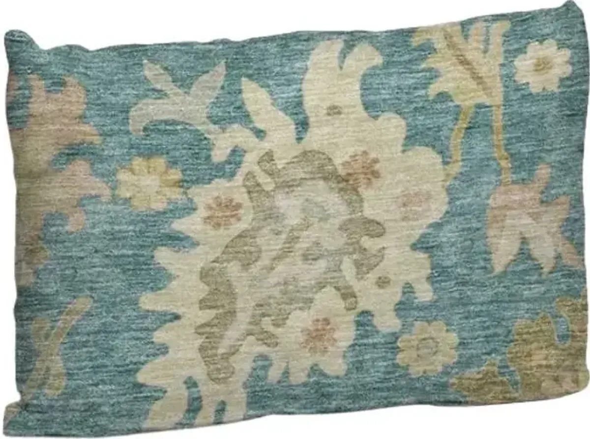 Dalyn Rug Company Hatay Teal 14"x20" Feather Throw Pillow