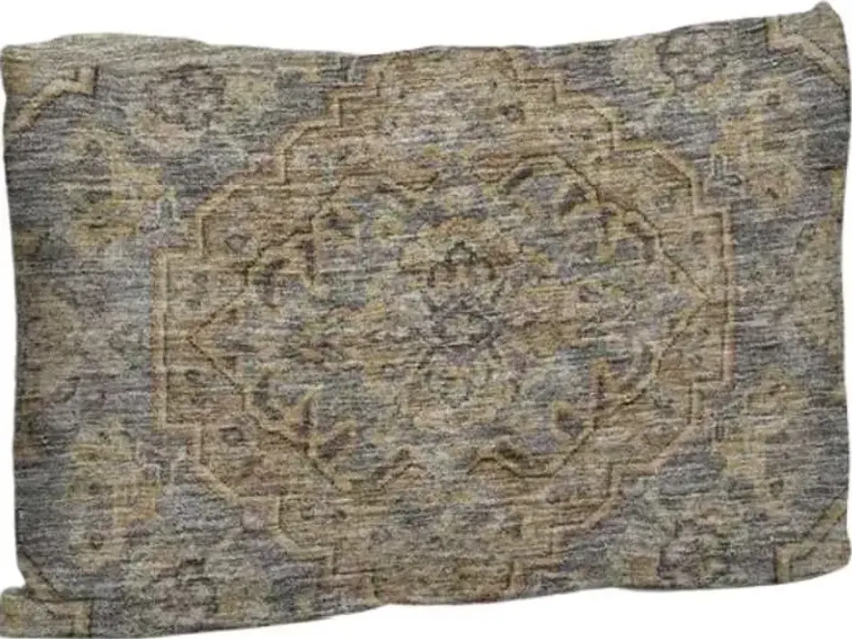 Dalyn Rug Company Hatay Charcoal 14"x20" Feather Throw Pillow