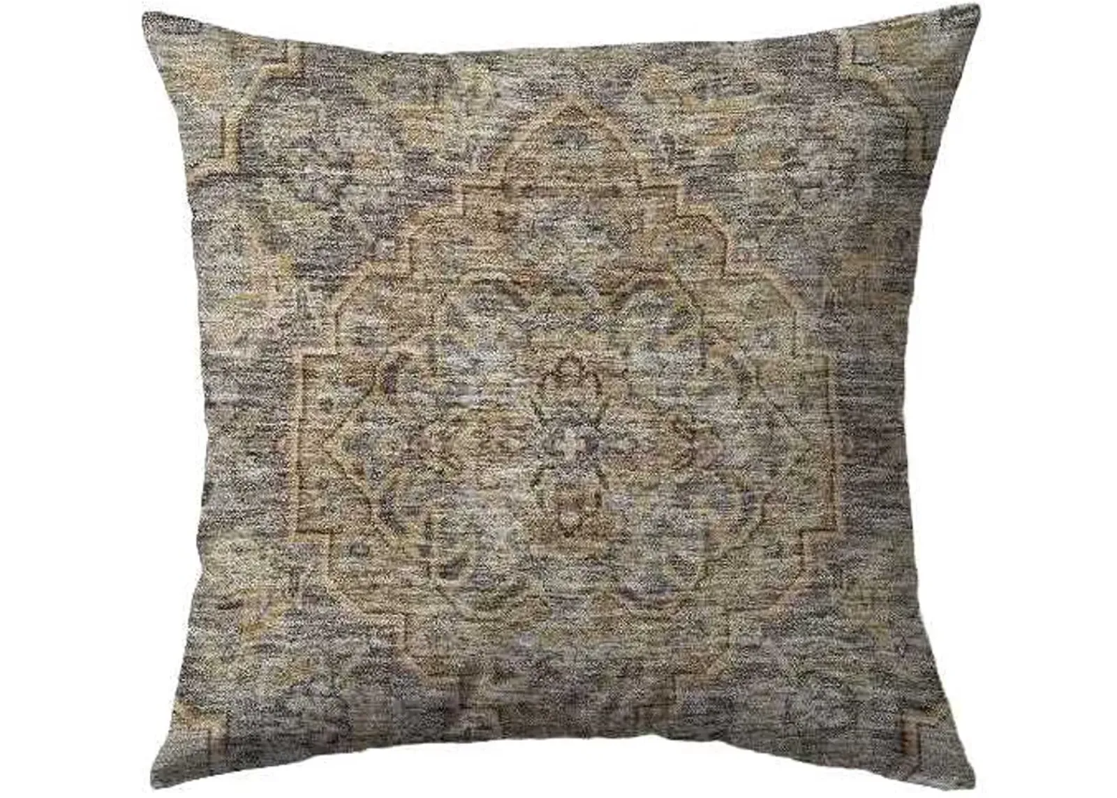 Dalyn Rug Company Hatay Chocolate 18"x18" Style 3 Feather Throw Pillow