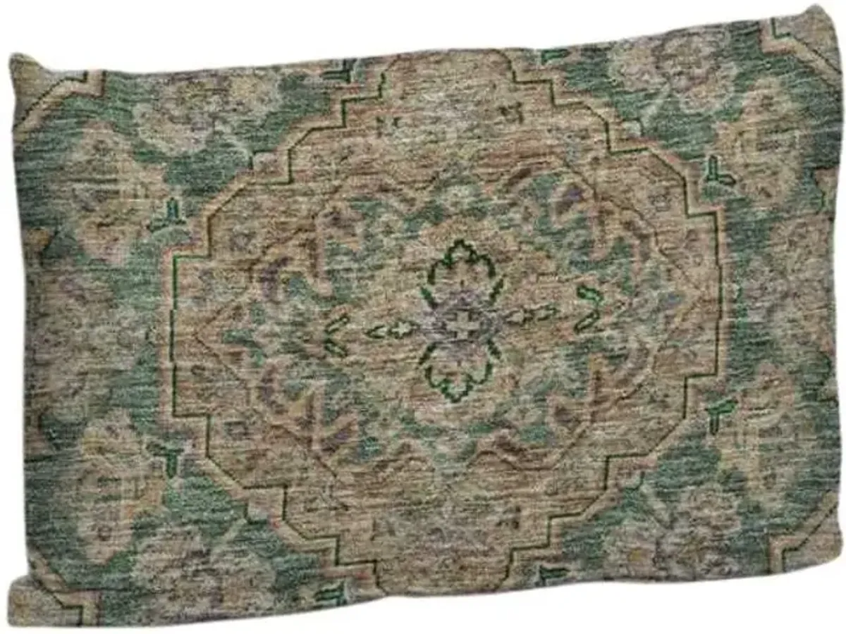 Dalyn Rug Company Hatay Emerald 14"x20" Feather Throw Pillow