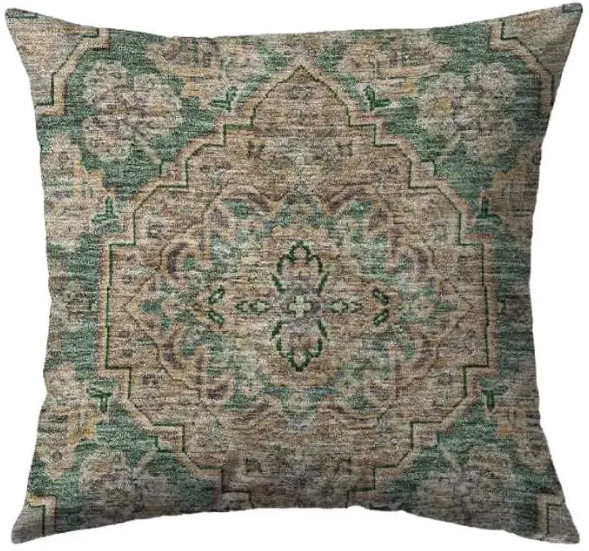 Dalyn Rug Company Hatay Emerald 18"x18" Feather Throw Pillow