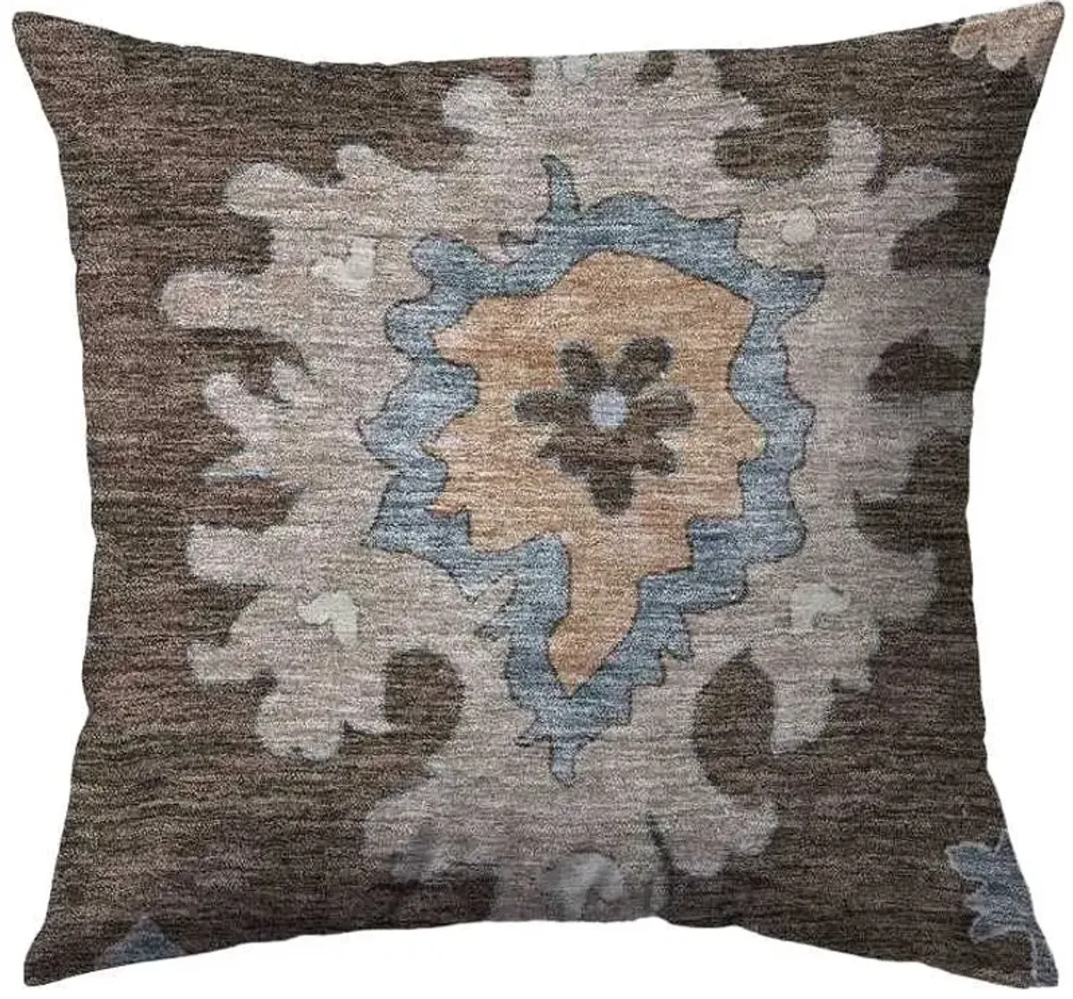 Dalyn Rug Company Hatay Chocolate 18"x18" Style 4 Feather Throw Pillow