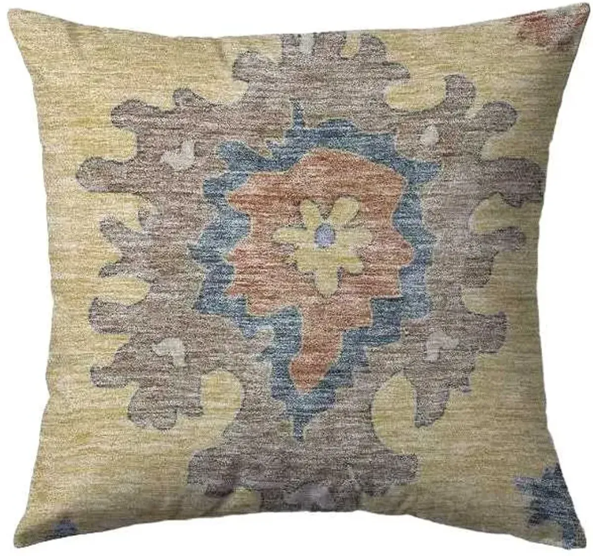 Dalyn Rug Company Hatay Gold 22"x22" Feather Throw Pillow