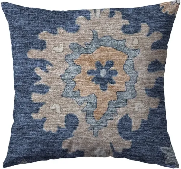 Dalyn Rug Company Hatay Navy 22"x22" Style 3 Feather Throw Pillow