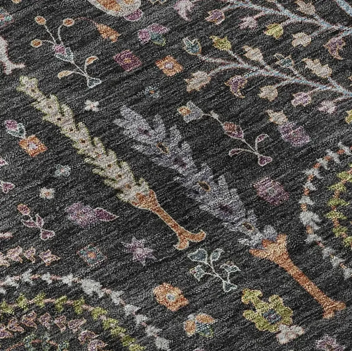 Dalyn Rug Company Hatay Black 14"x20" Style 4 Feather Throw Pillow